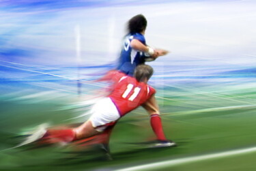 PLAQUAGE RUGBY YR45 Arts numériques intitulée "PLAQUAGE RUGBY YR45" par Ydan Sarciat, Œuvre d'art originale, Peinture numérique