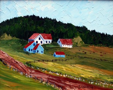 Peinture intitulée "Ste- Béatrice" par Yves Downing, Œuvre d'art originale, Acrylique