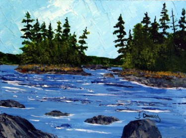 Painting titled "Tofino Bay" by Yves Downing, Original Artwork, Acrylic