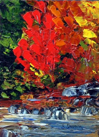 Peinture intitulée "La belle saison" par Yves Downing, Œuvre d'art originale, Acrylique