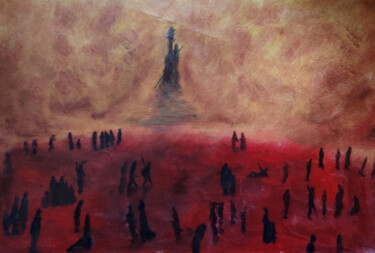 Painting titled "Styx" by Yehor Bulbak, Original Artwork, Oil