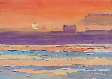 Malerei mit dem Titel "" Sunset "" von Yehor Dulin, Original-Kunstwerk, Öl