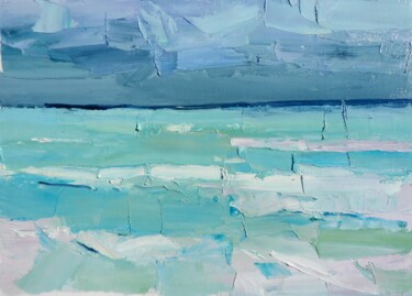 Pintura intitulada ""seascape "" por Yehor Dulin, Obras de arte originais, Óleo