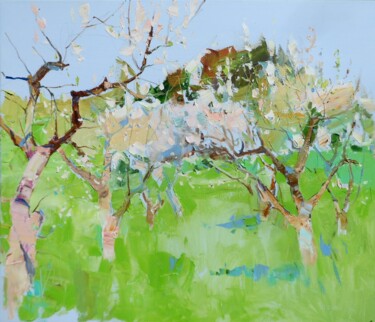 绘画 标题为“Apple Orchard. Land…” 由Yehor Dulin, 原创艺术品, 油