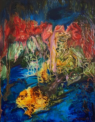 Картина под названием "«Тело»" - Екатерина Сражидинова, Подлинное произведение искусства, Масло