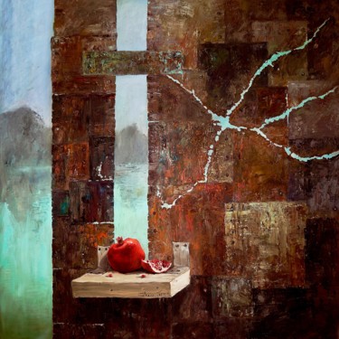 Мечты и реальность Peinture intitulée "Мечты и реальность" par Елена Гагарина, Œuvre d'art originale, Huile