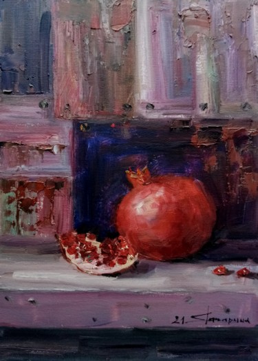 Painting titled "Акценты" by Elena Gagarina, Original Artwork, Oil
