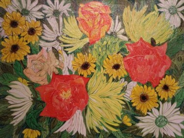 Malarstwo zatytułowany „Alaskan Flowers” autorstwa Yelena Mazour-Matusevich, Oryginalna praca