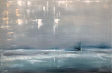 Painting titled "Море" by Elena Minkova, Original Artwork, Oil