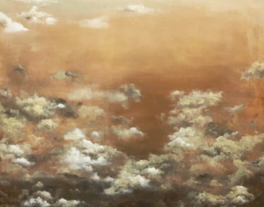 Painting titled "Heaven" by Elena Minkova, Original Artwork, Oil Mounted on Wood Stretcher frame