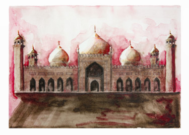 绘画 标题为“Eastern palace” 由Elena Minkova, 原创艺术品, 水彩