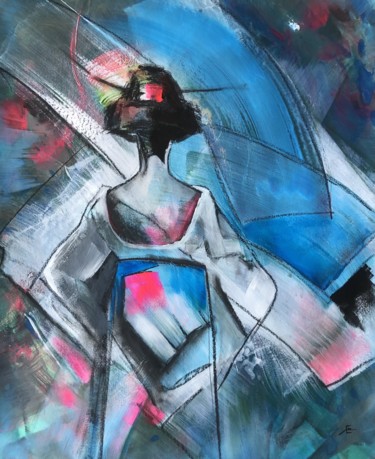 "Maiko" Peinture intitulée ""Maiko"" par Elena Minkova, Œuvre d'art originale, Acrylique