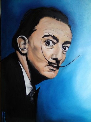 Peinture intitulée "Dali" par Patricia Rospert, Œuvre d'art originale, Huile