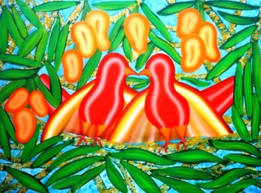 Pintura titulada "UNIDOS" por Yes, Obra de arte original, Oleo