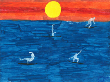 Peinture intitulée "Ever tried breakdan…" par Yeshaya Dank, Œuvre d'art originale, Aquarelle