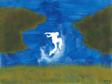 Pittura intitolato "Untitled" da Yeshaya Dank, Opera d'arte originale, Acquarello