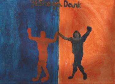 Ζωγραφική με τίτλο "they dance" από Yeshaya Dank, Αυθεντικά έργα τέχνης, Ακουαρέλα