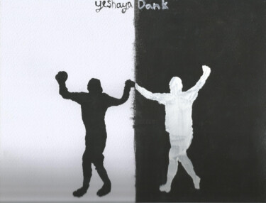 Schilderij getiteld "hey live" door Yeshaya Dank, Origineel Kunstwerk, Aquarel