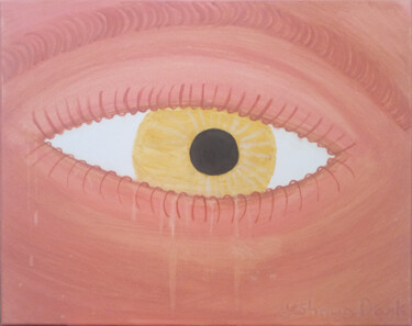Schilderij getiteld "Pineapple tears" door Yeshaya Dank, Origineel Kunstwerk, Aquarel