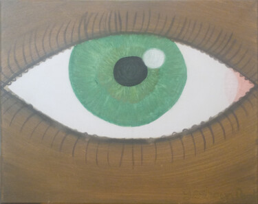 Картина под названием "The beauty of green…" - Yeshaya Dank, Подлинное произведение искусства, Акварель