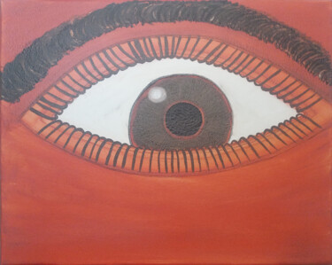 Pintura titulada "Looking through you" por Yeshaya Dank, Obra de arte original, Acuarela