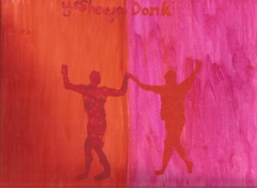 Картина под названием "they express" - Yeshaya Dank, Подлинное произведение искусства, Акварель