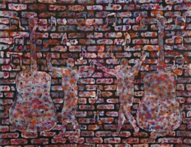 Картина под названием "Dancing through the…" - Yeshaya Dank, Подлинное произведение искусства, Акварель