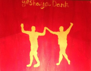 Картина под названием "Finding a way throu…" - Yeshaya Dank, Подлинное произведение искусства, Акварель