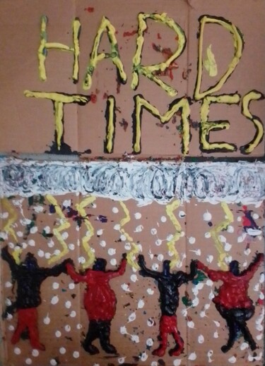 Ζωγραφική με τίτλο "When times get tough" από Yeshaya Dank, Αυθεντικά έργα τέχνης, Ακουαρέλα
