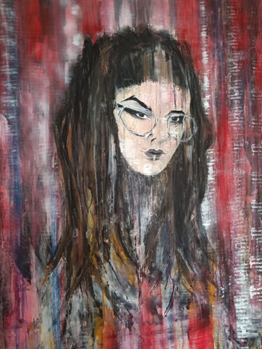 Картина под названием "The making of OfYou" - Yessica Aileen Sousa, Подлинное произведение искусства, Пастель