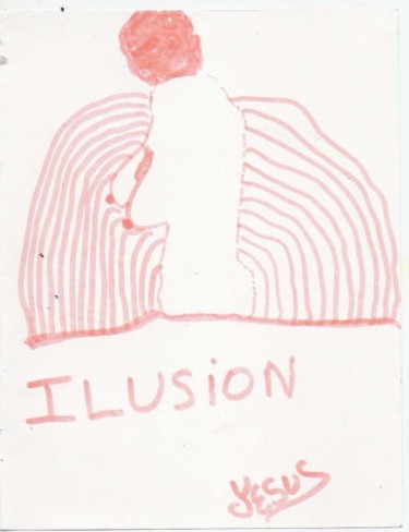 Peinture intitulée "illusion de yesus 2…" par Yesus, Œuvre d'art originale
