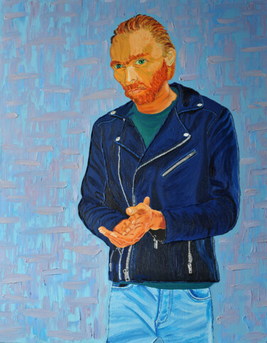 Schilderij getiteld "Van Gogh" door Yevhen Ahanin, Origineel Kunstwerk, Olie