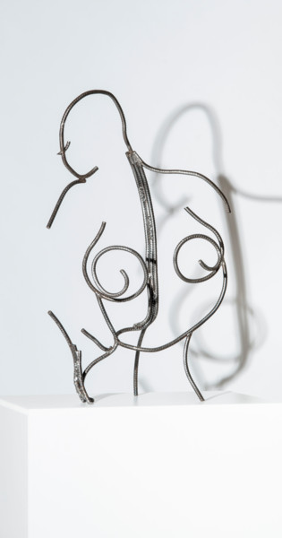 Sculpture intitulée "Anonymous metallic…" par Yez, Œuvre d'art originale, Métaux