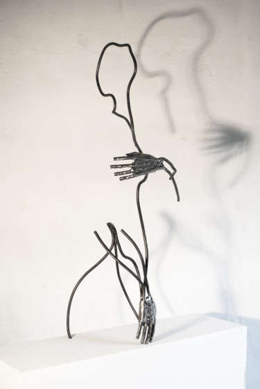 Sculpture intitulée "This is my body" par Yez, Œuvre d'art originale, Métaux