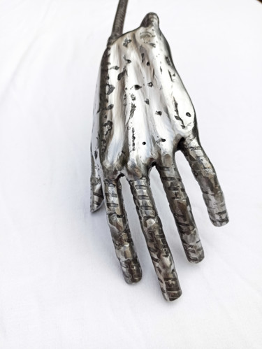 Sculpture intitulée "Etude de main 3" par Yez, Œuvre d'art originale, Métaux