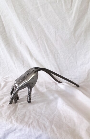 Skulptur mit dem Titel "Etude de main 4" von Yez, Original-Kunstwerk, Metalle