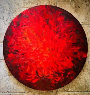 Painting titled "FIRE" by Yiğit Dündar, Original Artwork, Oil