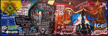 Malerei mit dem Titel "Just Ice" von Ykstreetart, Original-Kunstwerk, Acryl