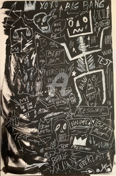 "Hommage  basquiat" başlıklı Tablo Ykstreetart tarafından, Orijinal sanat, Akrilik