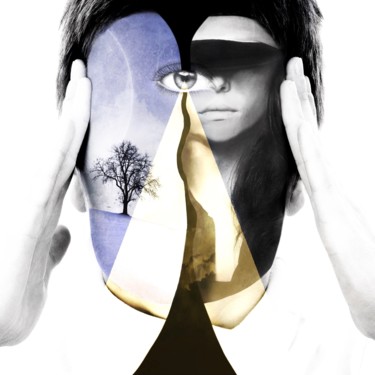Intuito Digitale Künste mit dem Titel "Intuito" von Ylenia Pizzetti, Original-Kunstwerk, Foto-Montage Auf Aluminium montiert