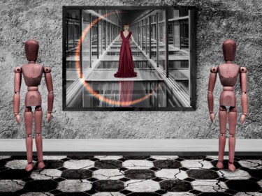 Arte digitale intitolato "La giusta direzione" da Ylenia Pizzetti, Opera d'arte originale, Fotomontaggio Montato su Alluminio
