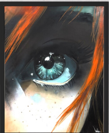 Peinture intitulée "All eyes on me" par Ynoxe, Œuvre d'art originale, Bombe aérosol