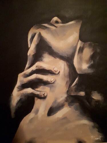 Картина под названием "In the dark" - Yoan Rivest, Подлинное произведение искусства, Акрил