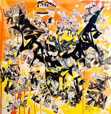 Peinture intitulée "Batman" par Yoann Bonneville, Œuvre d'art originale, Acrylique