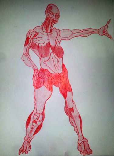Drawing titled "anatomie 02" by Yog-Sothoth, Original Artwork, Pencil