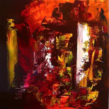 Painting titled "TOILE D EDWIGE LEPR…" by Yohan Chiche, Original Artwork, Oil
