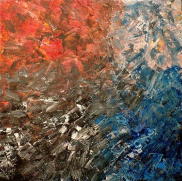 Painting titled "CYCLONE" by Yohan Chiche, Original Artwork, Oil