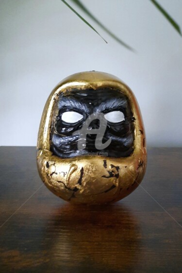 Sculpture titled "DARUMA DORE - Porte…" by Yokai Collector, Original Artwork, Resin