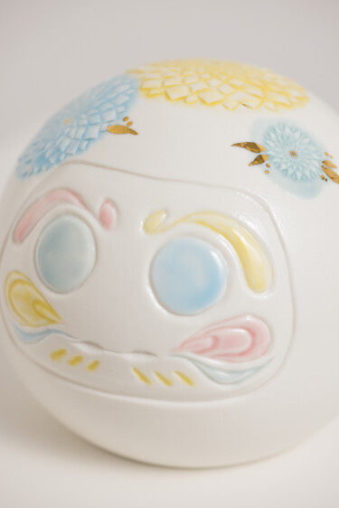Scultura intitolato "Daruma" da Yoko Hayashi, Opera d'arte originale, Ceramica