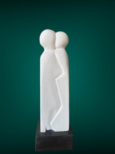 Rzeźba zatytułowany „Le baiser” autorstwa Yolaine Rilhac, Oryginalna praca, Gips